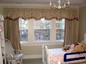 Drapes and rod pocket valance for childrens bedroom in Long Island, NY